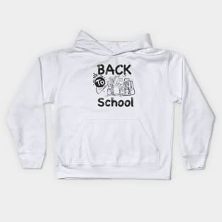 back to school coloring Kids Hoodie